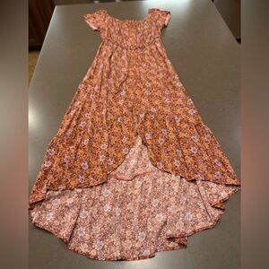 Indigo Rose Boho High Low Maxi Dress Sz: L